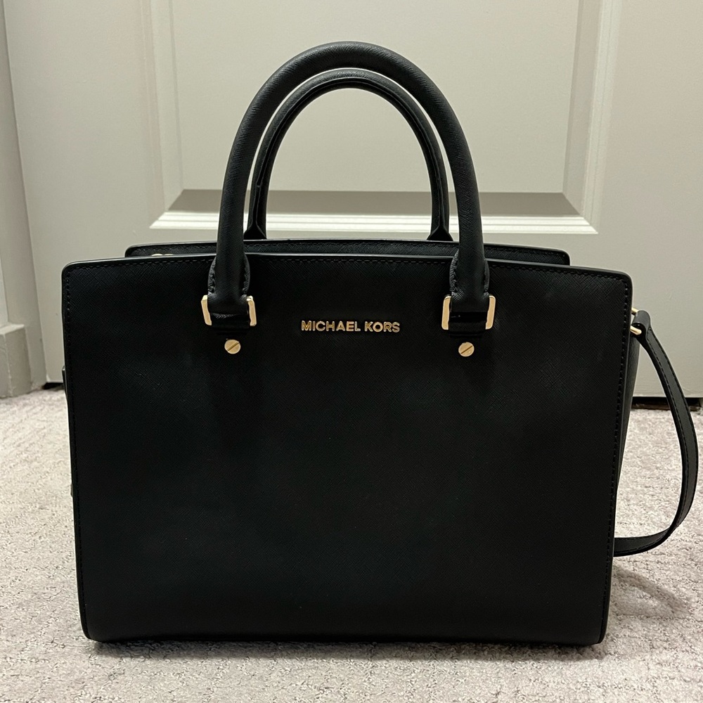 Michael Kors Selma Large Saffiano Leather Satchel